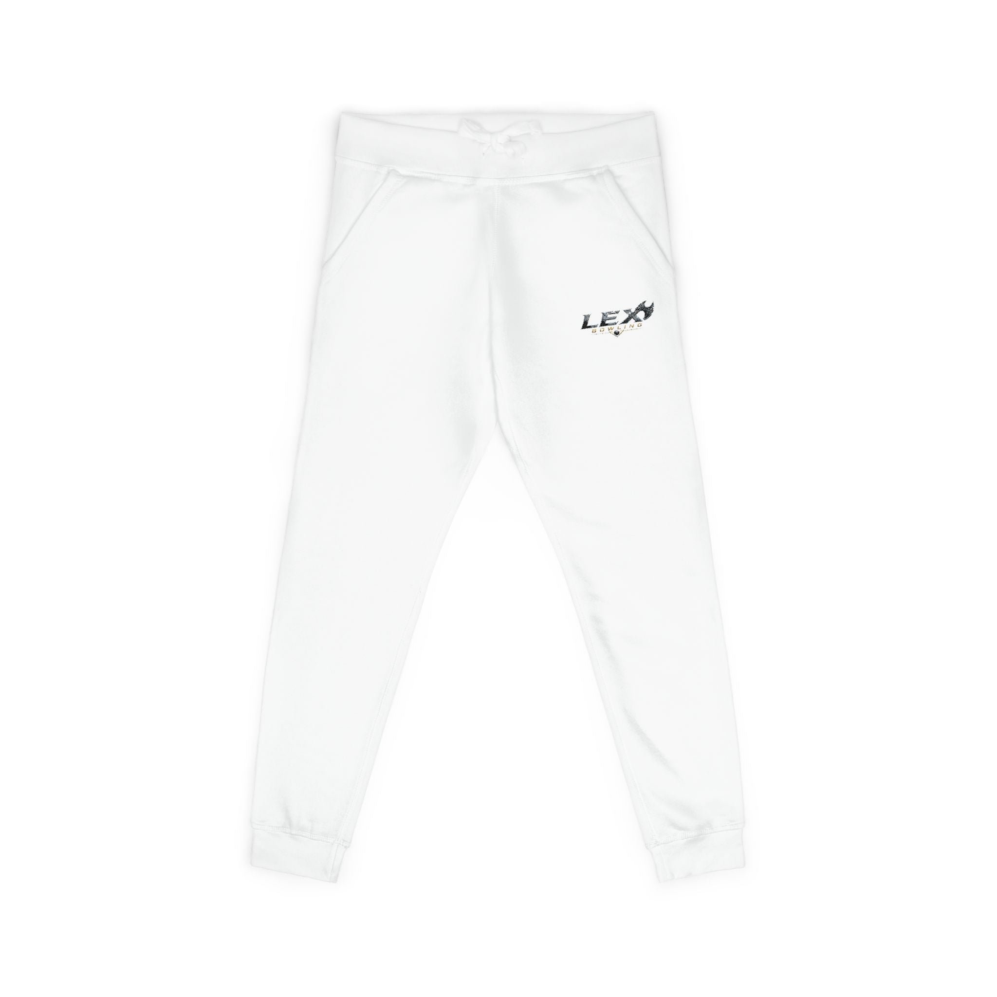 Embroidered 'LEX' Fleece Sweatpants — Cozy Casual Joggers