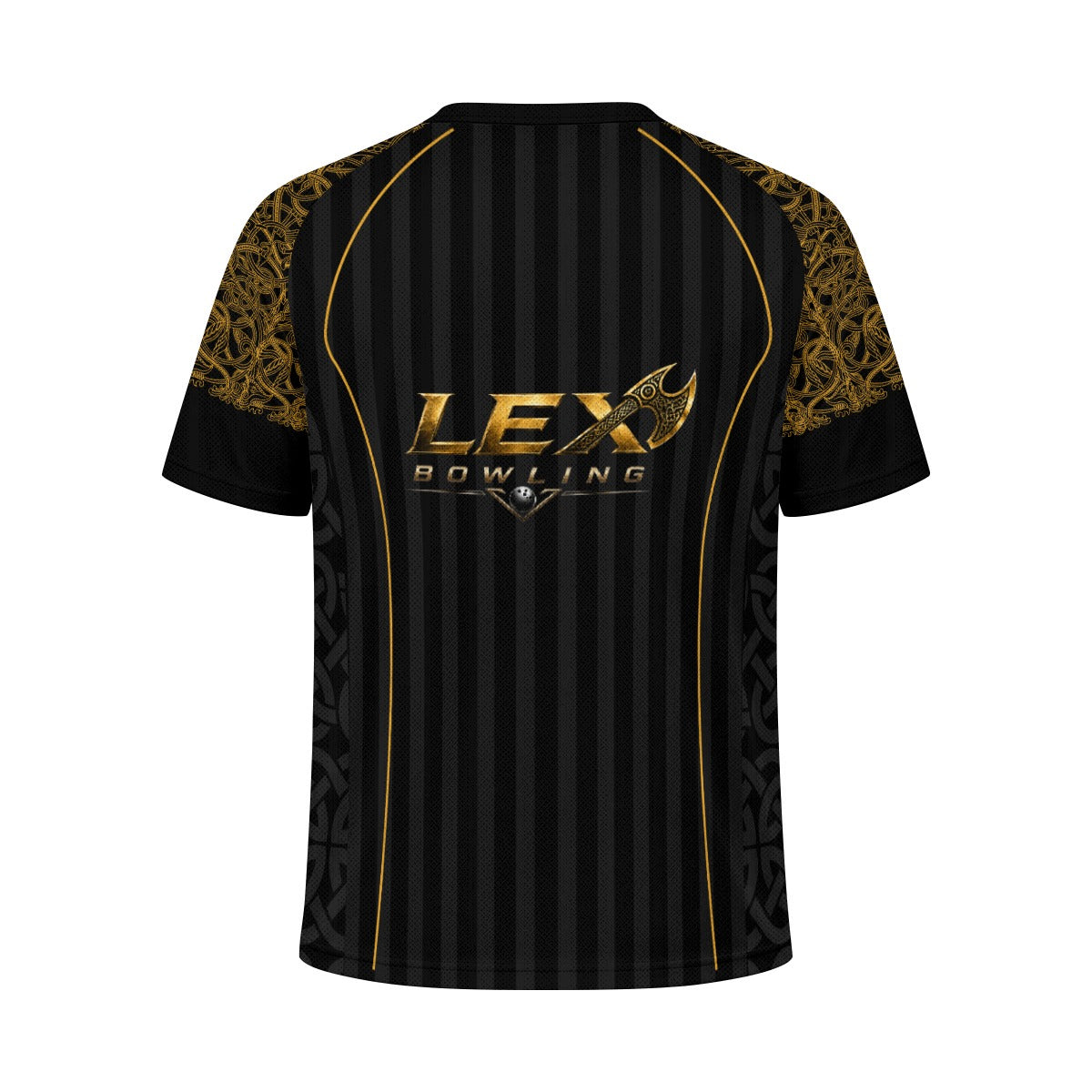 LEX Bowling Performance Sports Jersey for Men & Women Lightweight Jacquard Mesh Athletic Tee