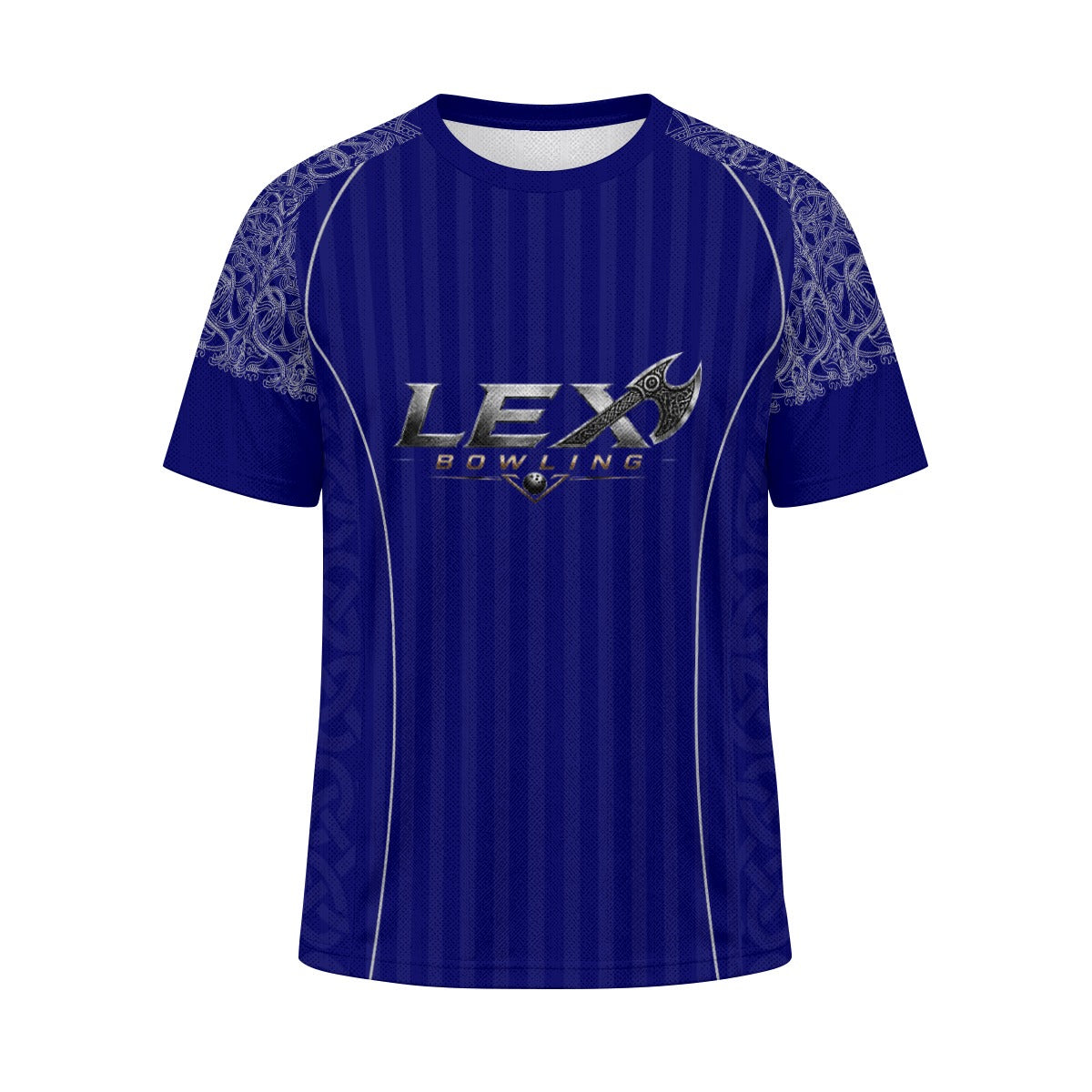 LEX Bowling Performance Jacquard Mesh Sports Jersey for Men & Women Athletic Training Shirt