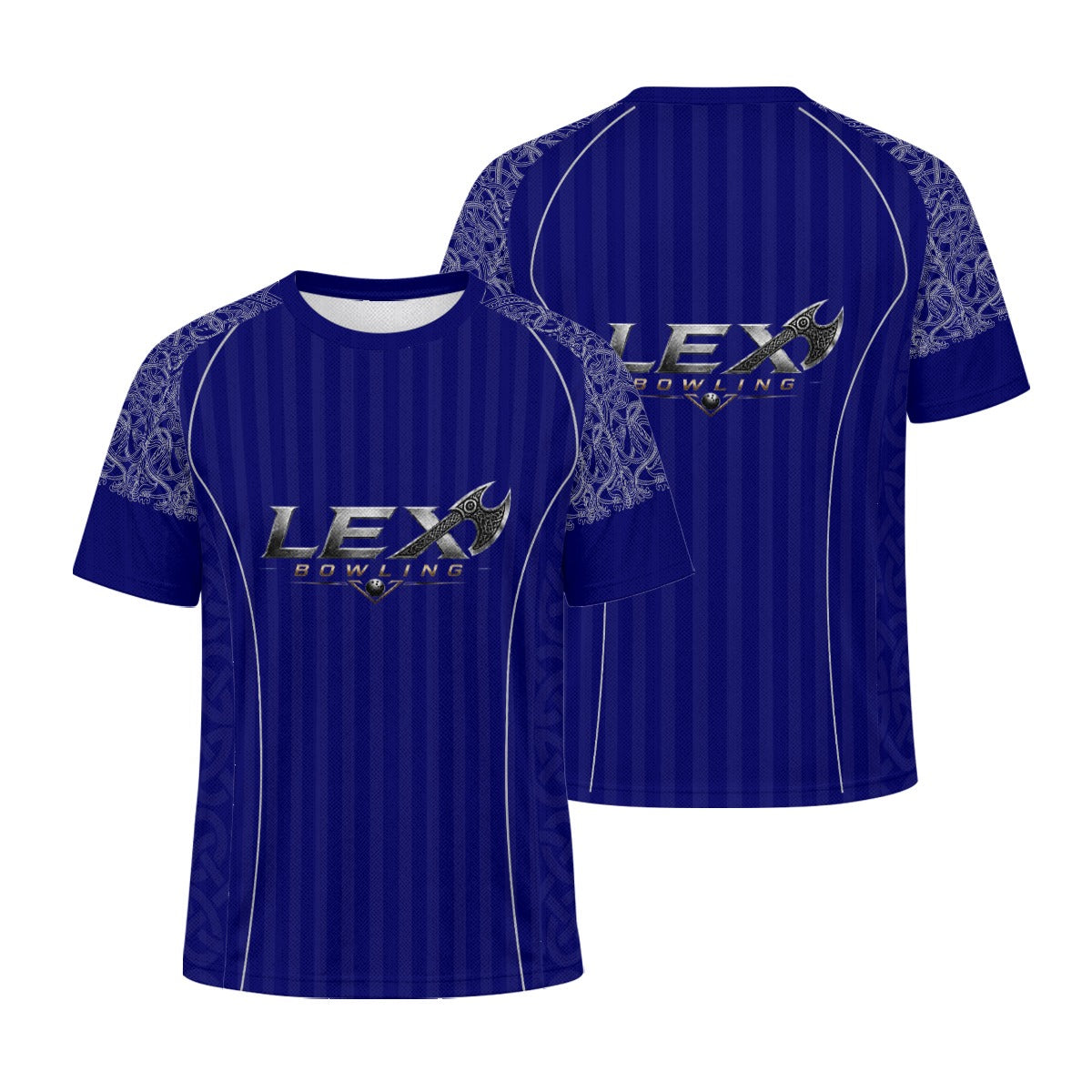 LEX Bowling Performance Jacquard Mesh Sports Jersey for Men & Women Athletic Training Shirt