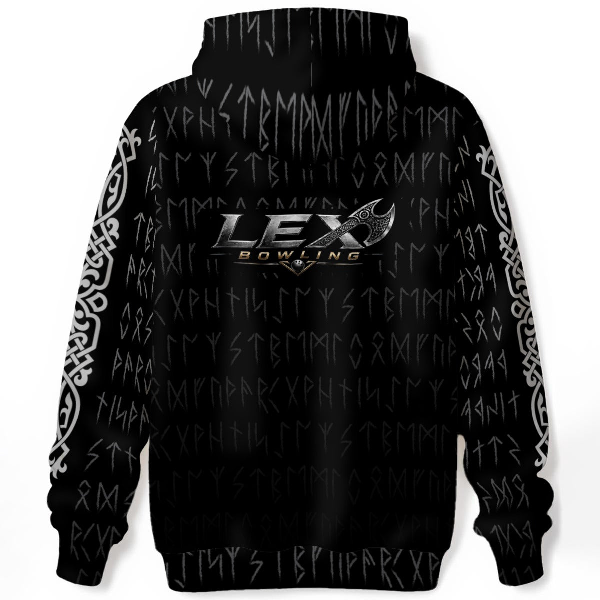 LEX Bowling Heavyweight Cotton Hoodie for Men & Women Graphic Pullover Hooded Sweatshirt