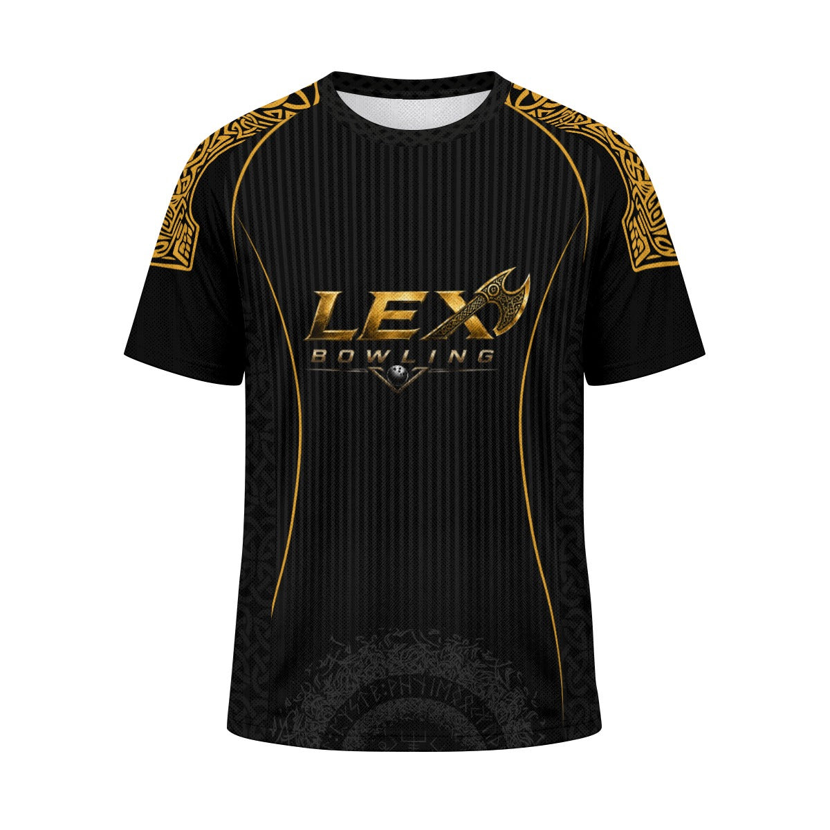LEX Bowling Performance Sports Jersey for Men & Women Breathable Jacquard Mesh Athletic Shirt