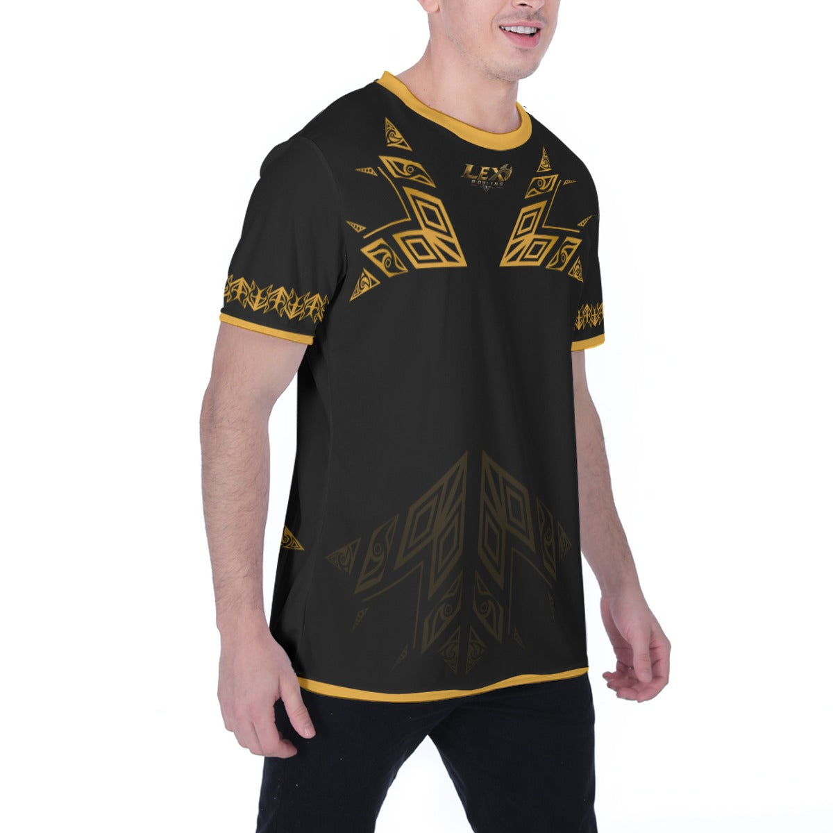 LEX Bowling Lightweight Cotton T-Shirt for Men & Women Graphic Crewneck Everyday Casual Tee