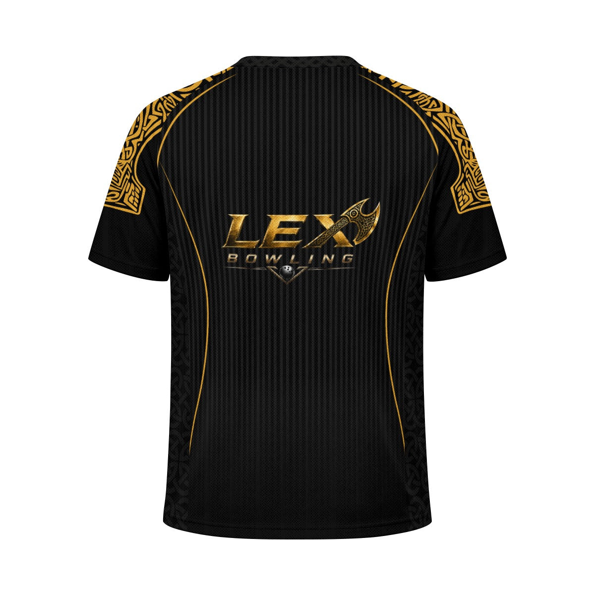 LEX Bowling Performance Sports Jersey for Men & Women Breathable Jacquard Mesh Athletic Shirt