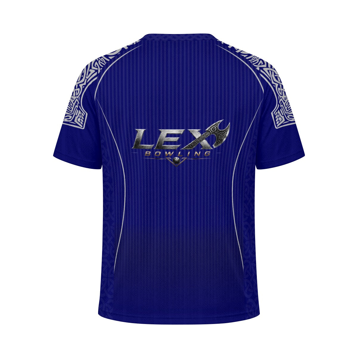 LEX Bowling Performance Sports Jersey for Men & Women Lightweight Jacquard Mesh Athletic Tee