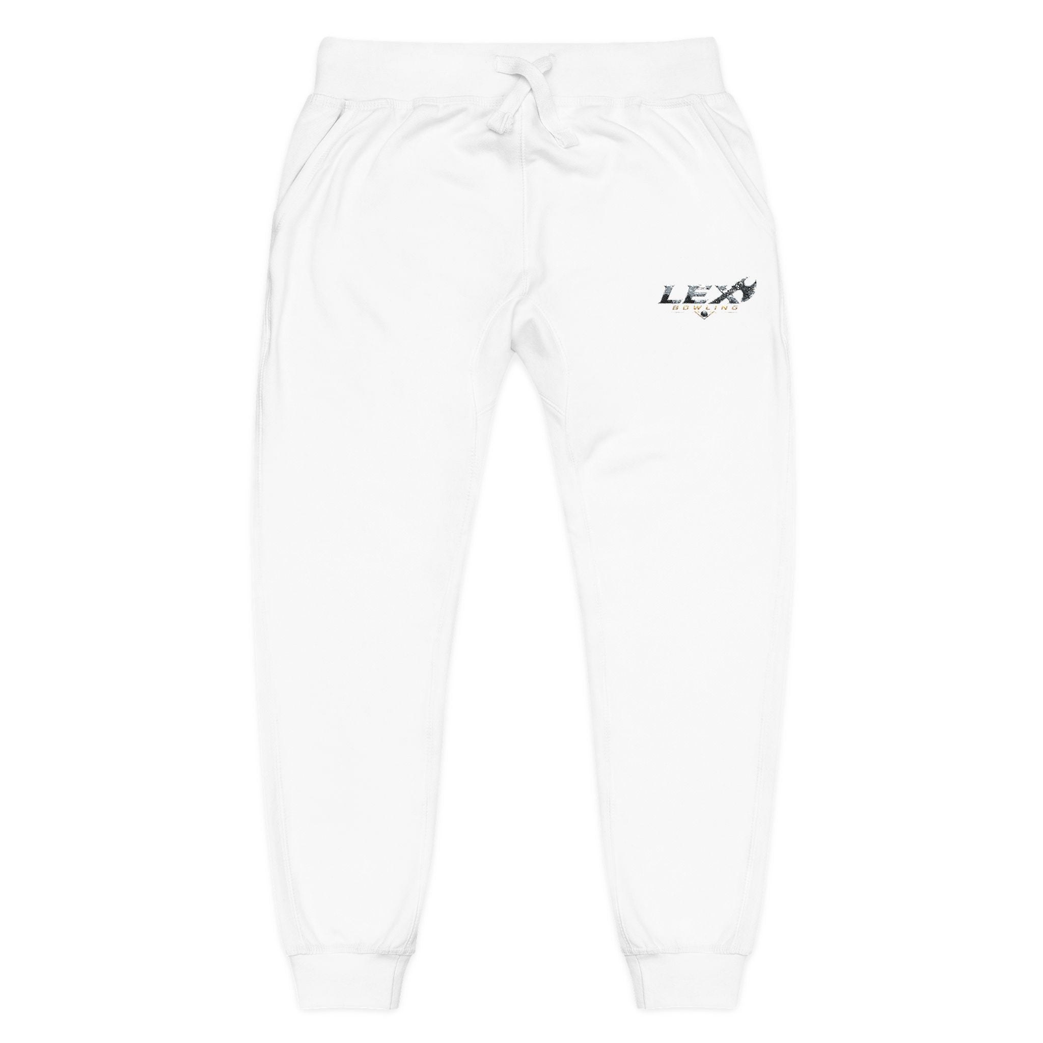 Embroidered 'LEX' Fleece Sweatpants — Cozy Casual Joggers