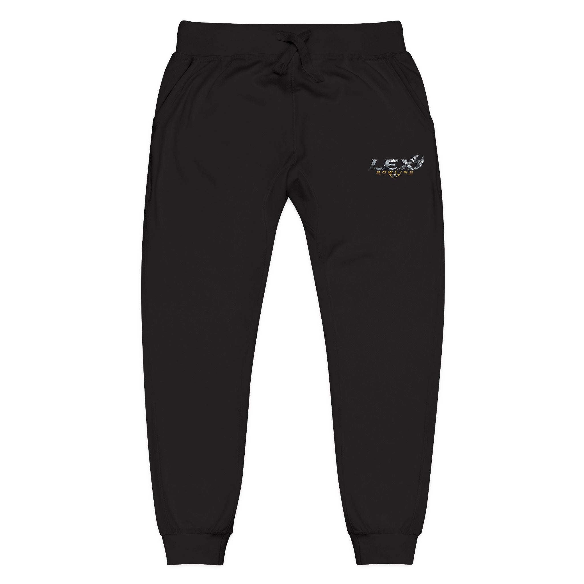 Embroidered 'LEX' Fleece Sweatpants — Cozy Casual Joggers